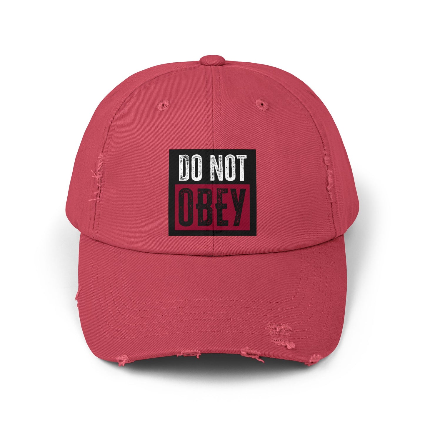 Do Not Obey - Unisex Distressed Cap