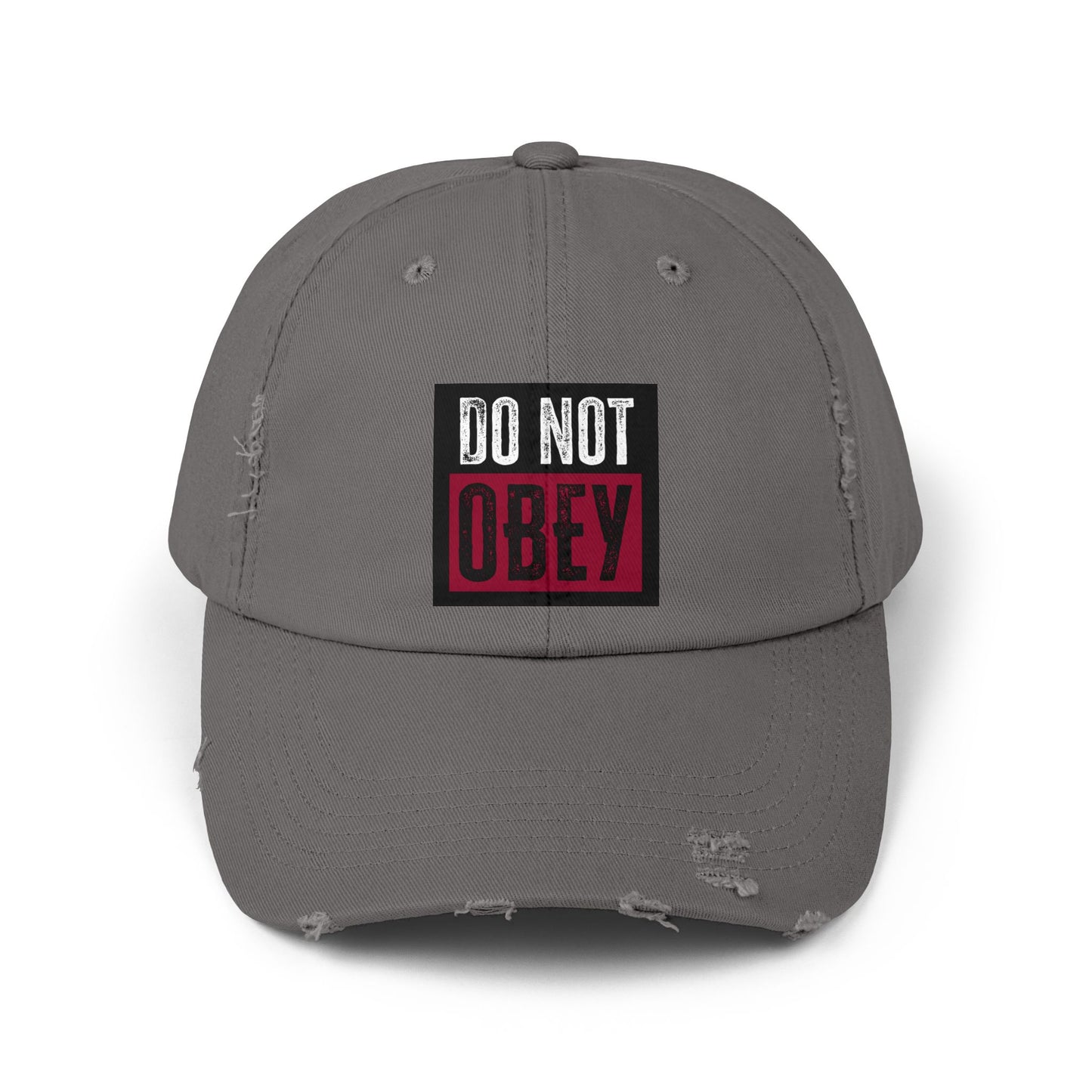 Do Not Obey - Unisex Distressed Cap